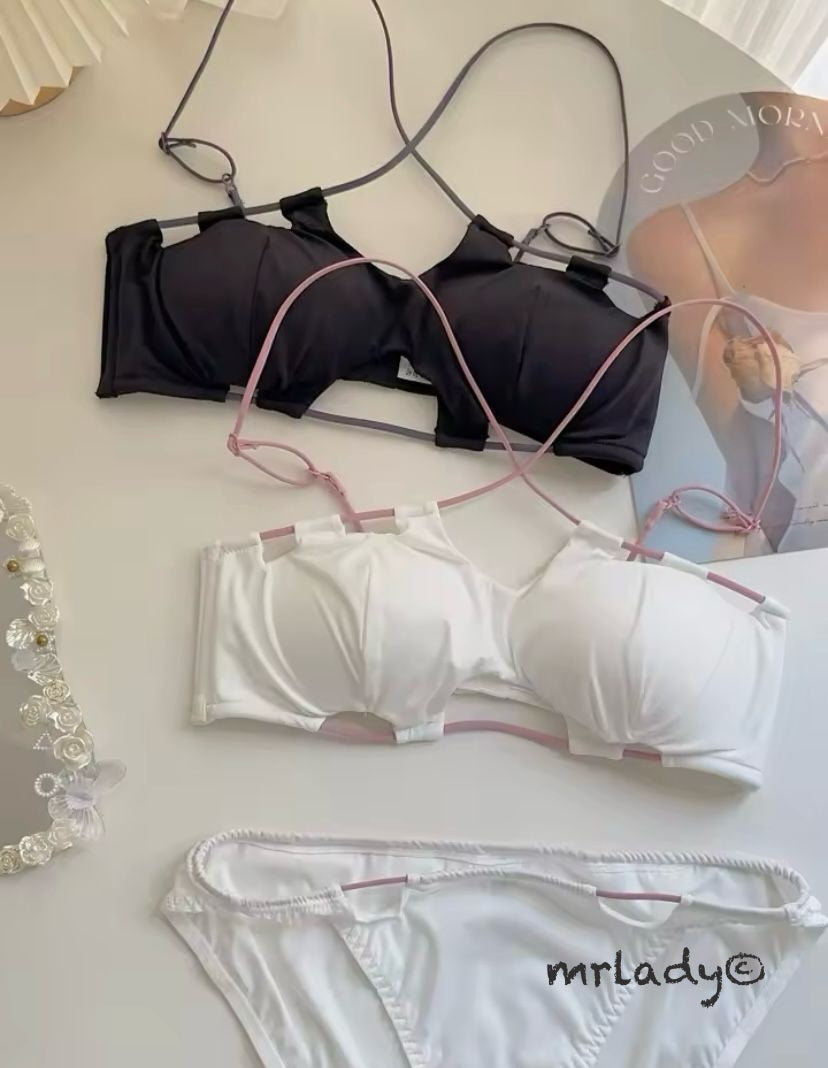 STRING THIN PAD BRA SET