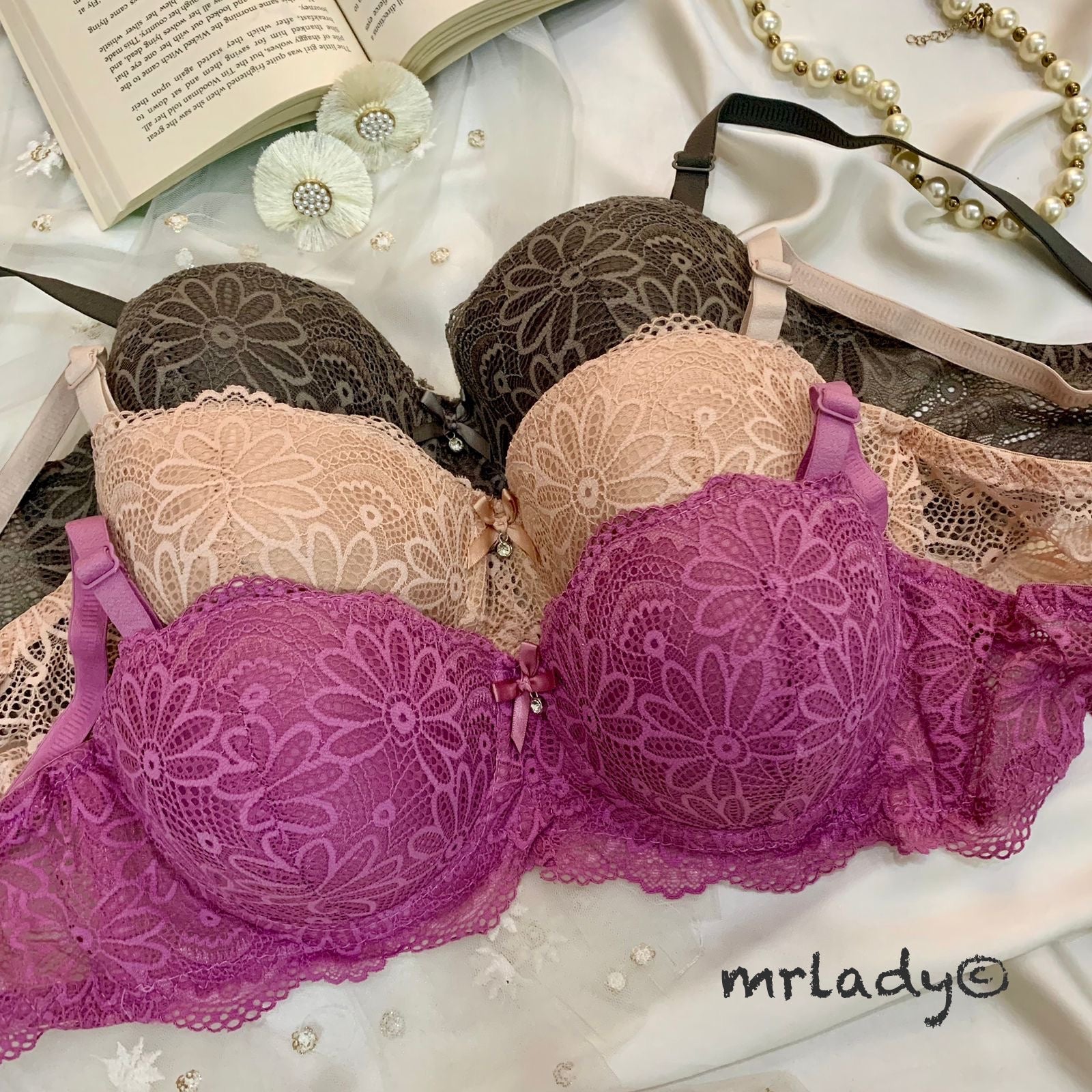 THIN PAD FANCY FLORAL BRA V2