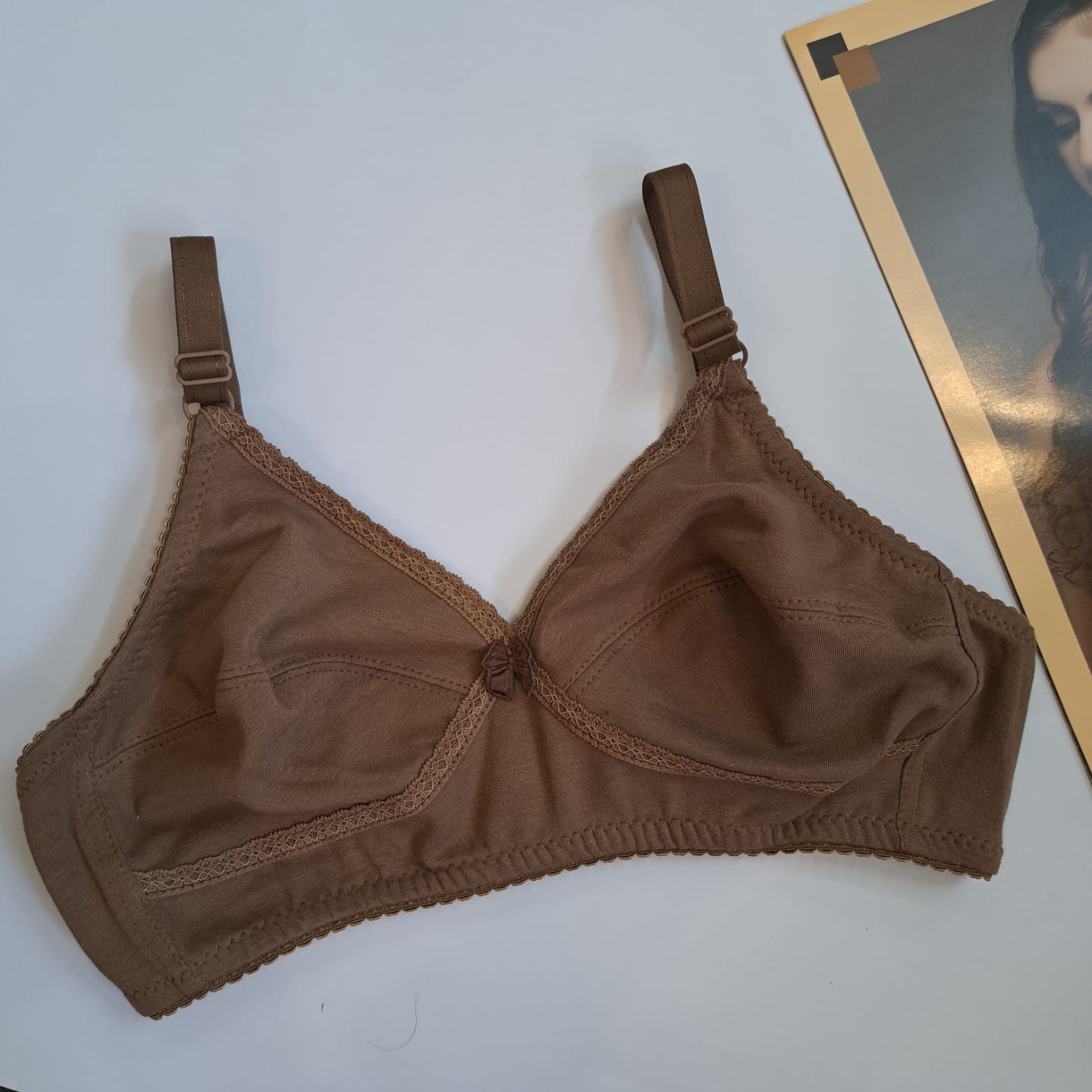 SOFT SUMMER FABRIC CROSS LACE BRA( pack of two)