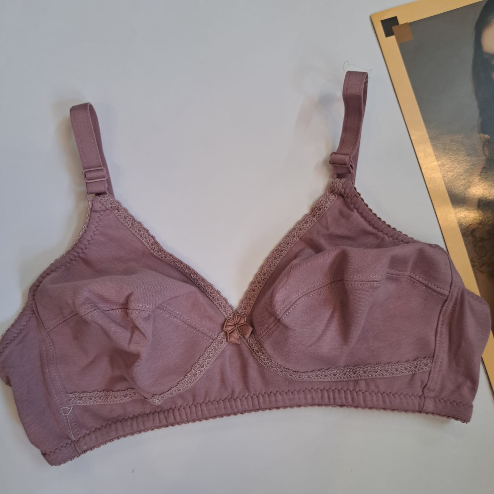 SOFT SUMMER FABRIC CROSS LACE BRA( pack of two)